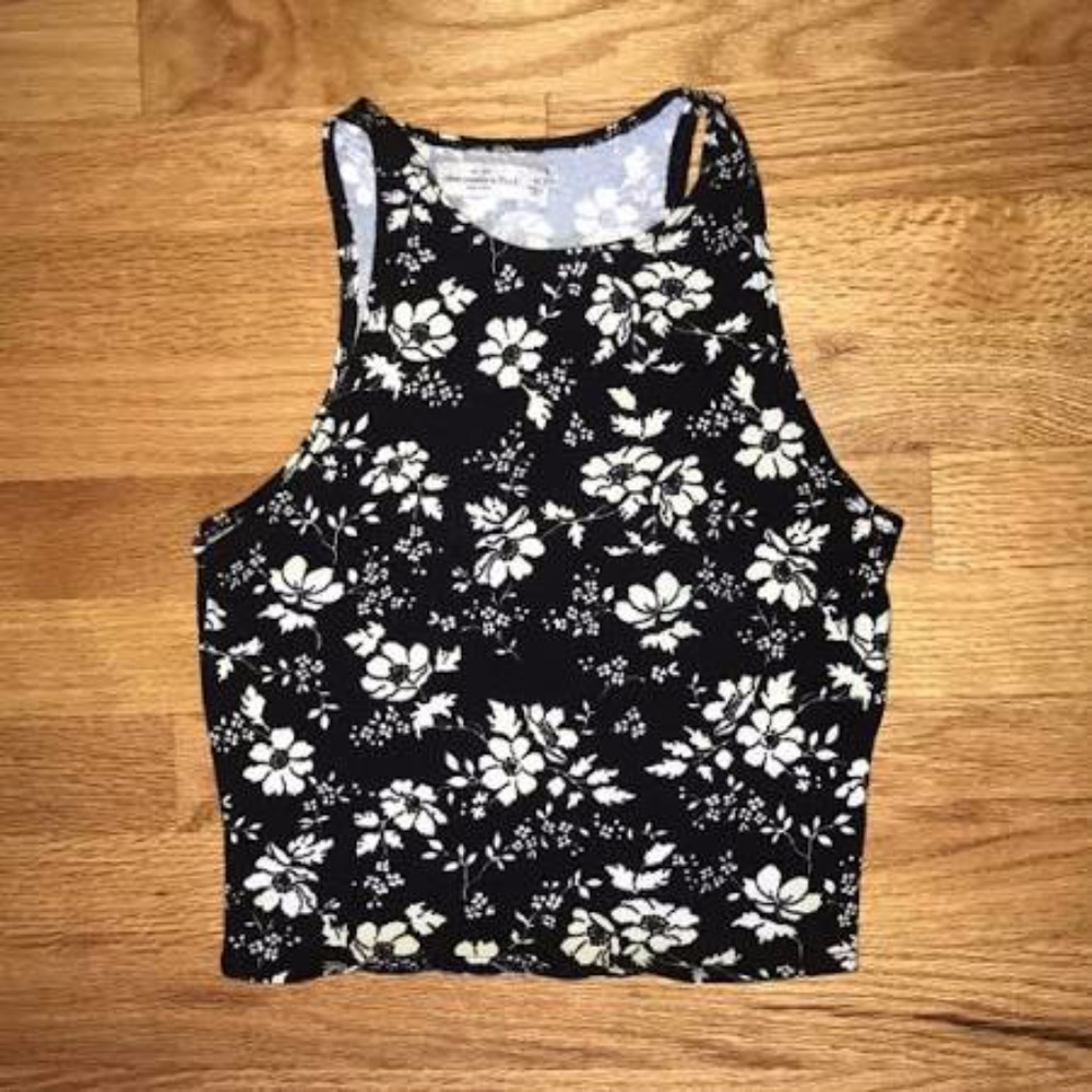 Floral Tank Top Crop Top